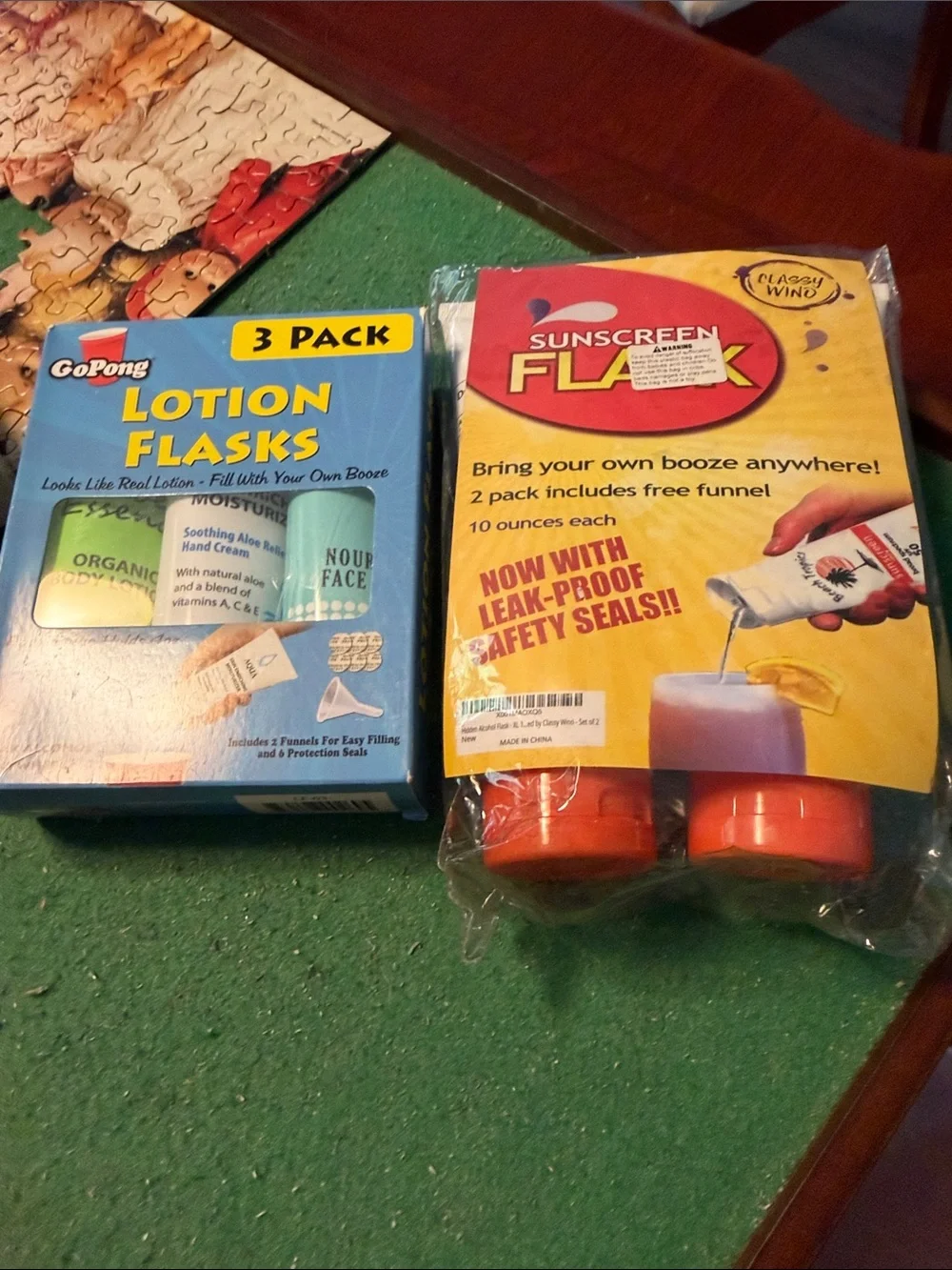Lotion Flasks & Sunscreen Flask Party Pack for hidden liquor